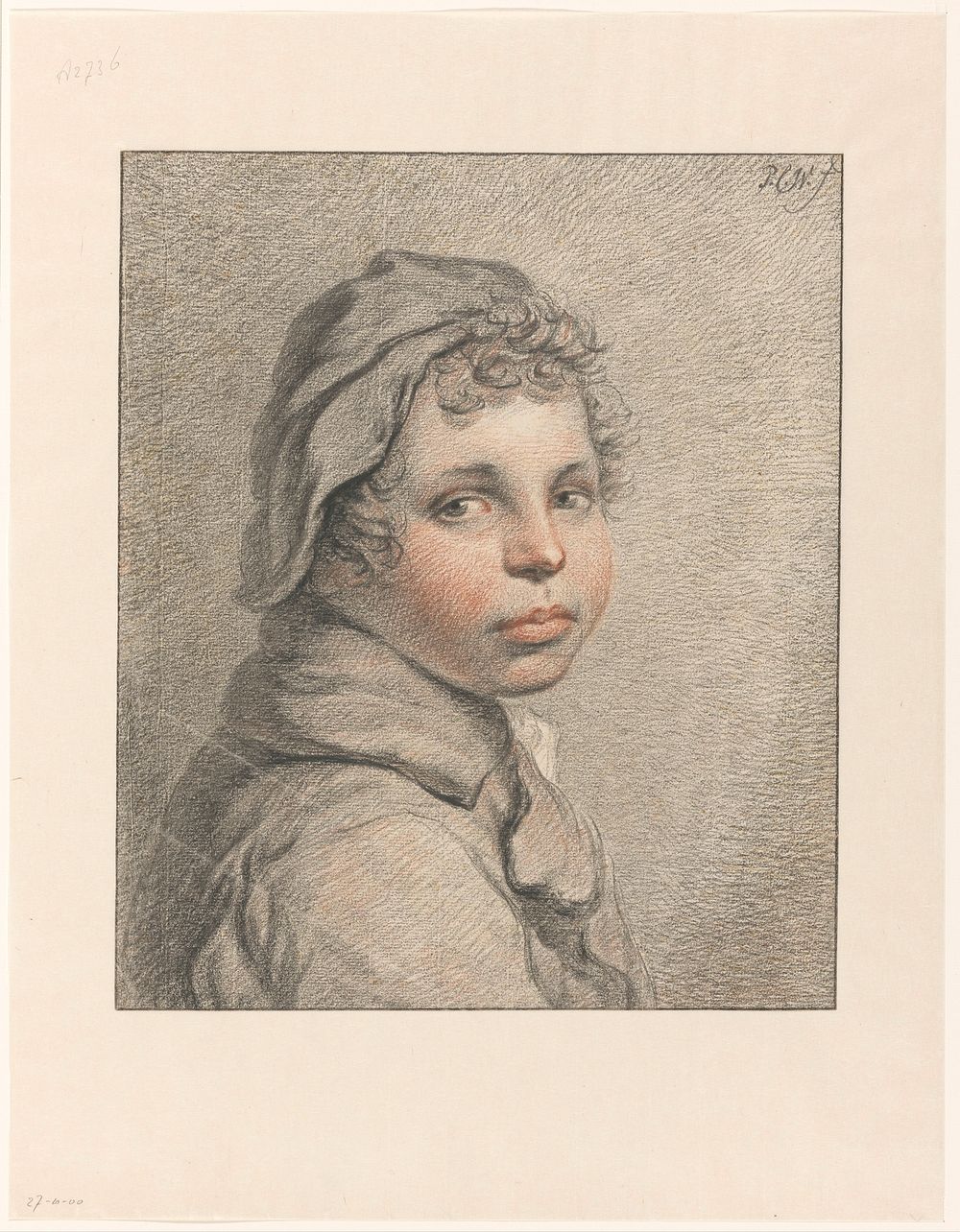 Studiekop van een jongen (1790 - 1852) by Pieter Christoffel Wonder