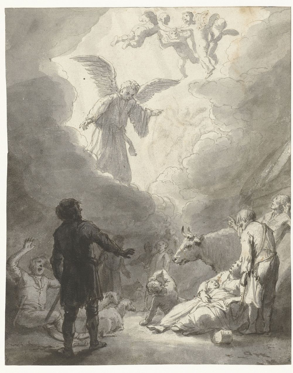 The Annunciation to the Shepherds (c. 1633 - c. 1637) by Claes Moeyaert