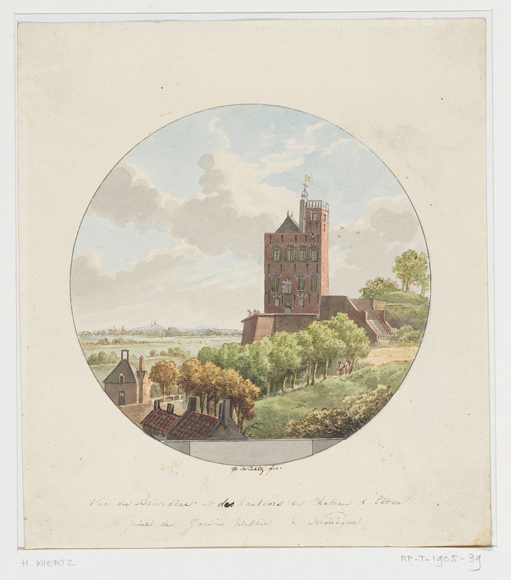 Belvédère te Nijmegen (1794 - 1858) by Henricus Franciscus Wiertz