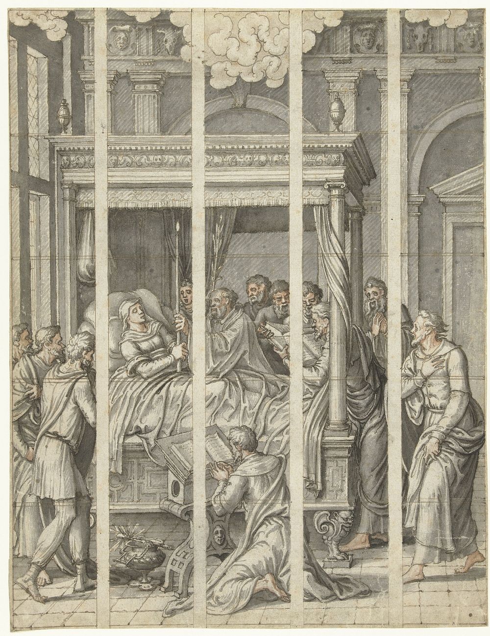 Dood van de maagd Maria (1561 - 1565) by Dirck Pietersz Crabeth