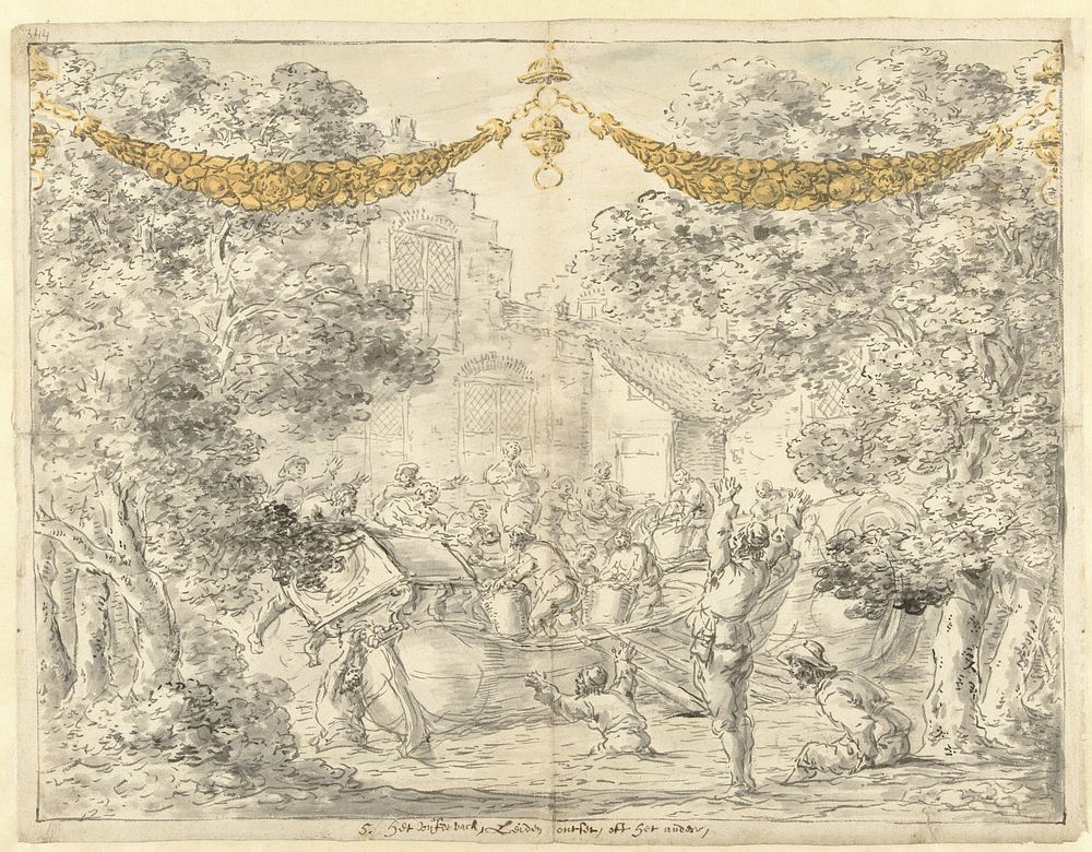Leidens ontzet, 1574 (1606 - 1674) by Leonaert Bramer