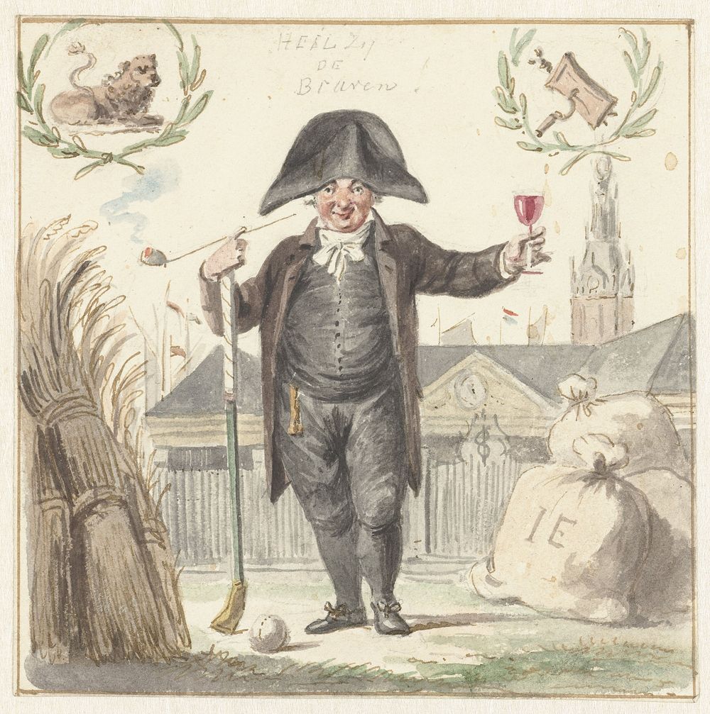 Graanhandelaar Johan Eymer voor de Korenbeurs van Amsterdam (1774 - 1833) by Jacob Smies