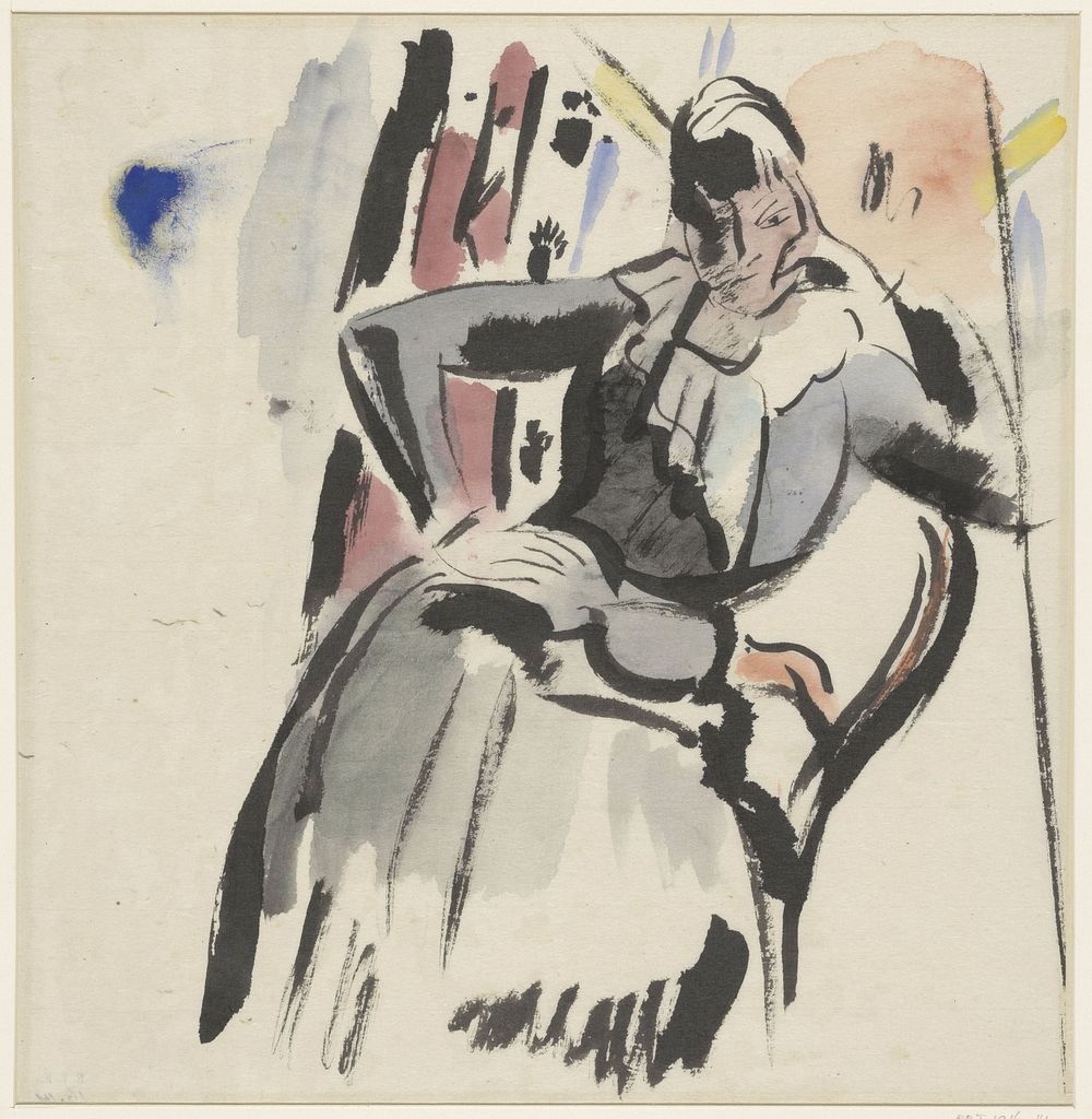 Zittende vrouw (1915) by Rik Wouters