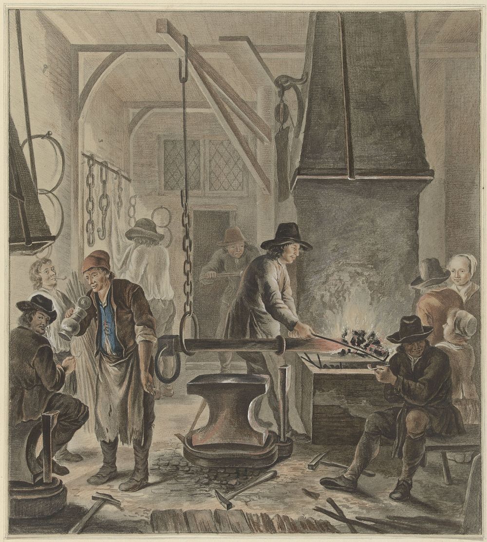 De Smidse (1772) by Abraham Delfos and Gerrit Lundens