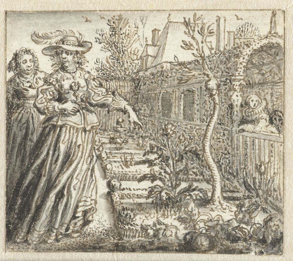 Women in a Garden (c. 1634) by Adriaen Pietersz van de Venne