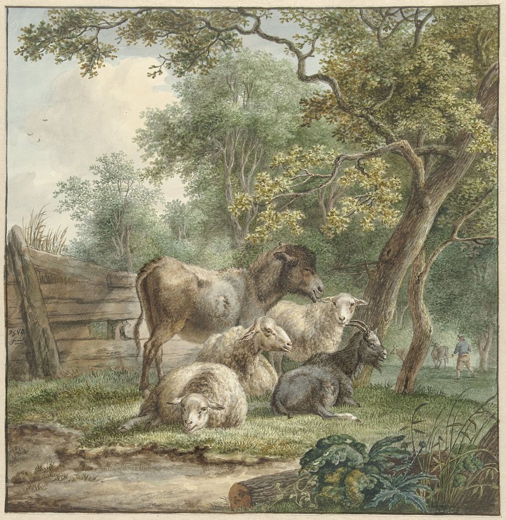 Cattle in an Orchard (c. 1790 - c. 1815) by Pieter Gerardus van Os