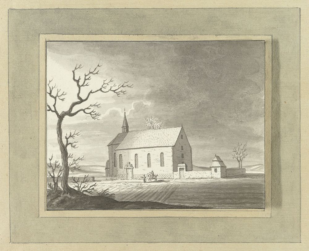 Kapel buiten Zillinge bij Würzburg (1800) by Ernst Willem Jan Bagelaar