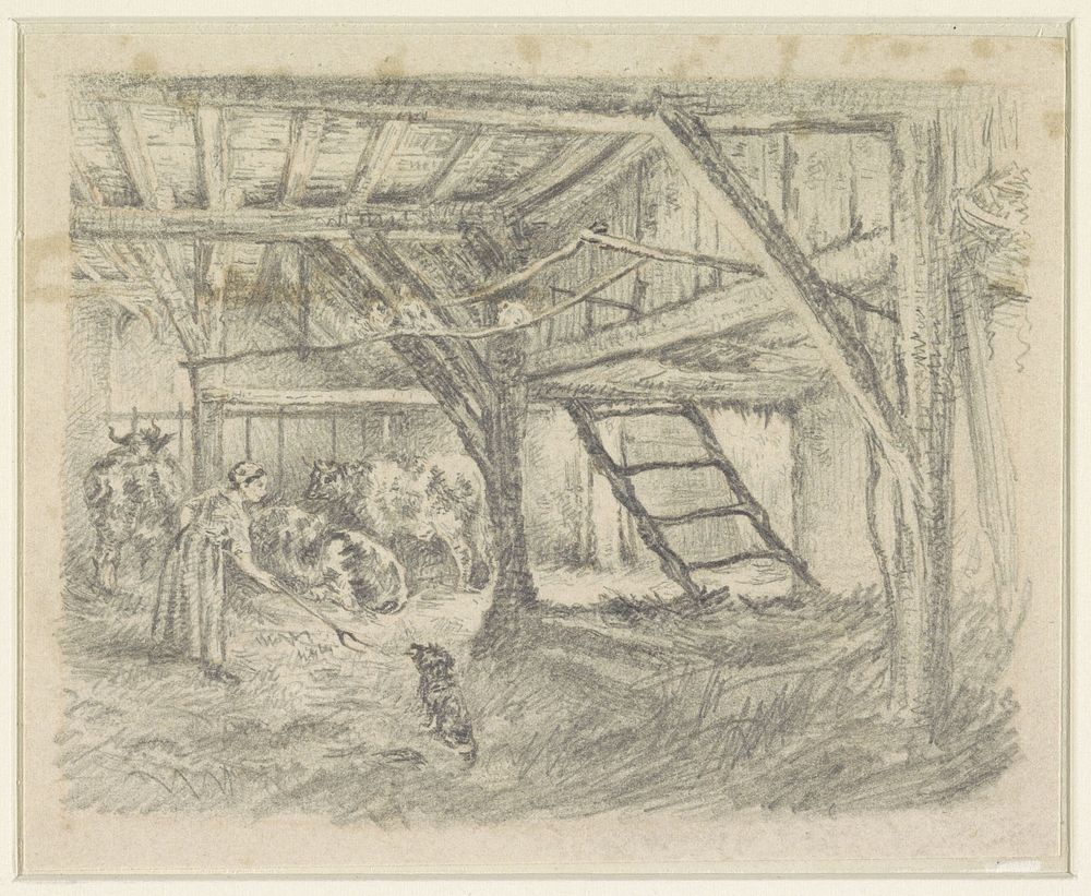 Koestal (1860) by Jan Stobbaerts