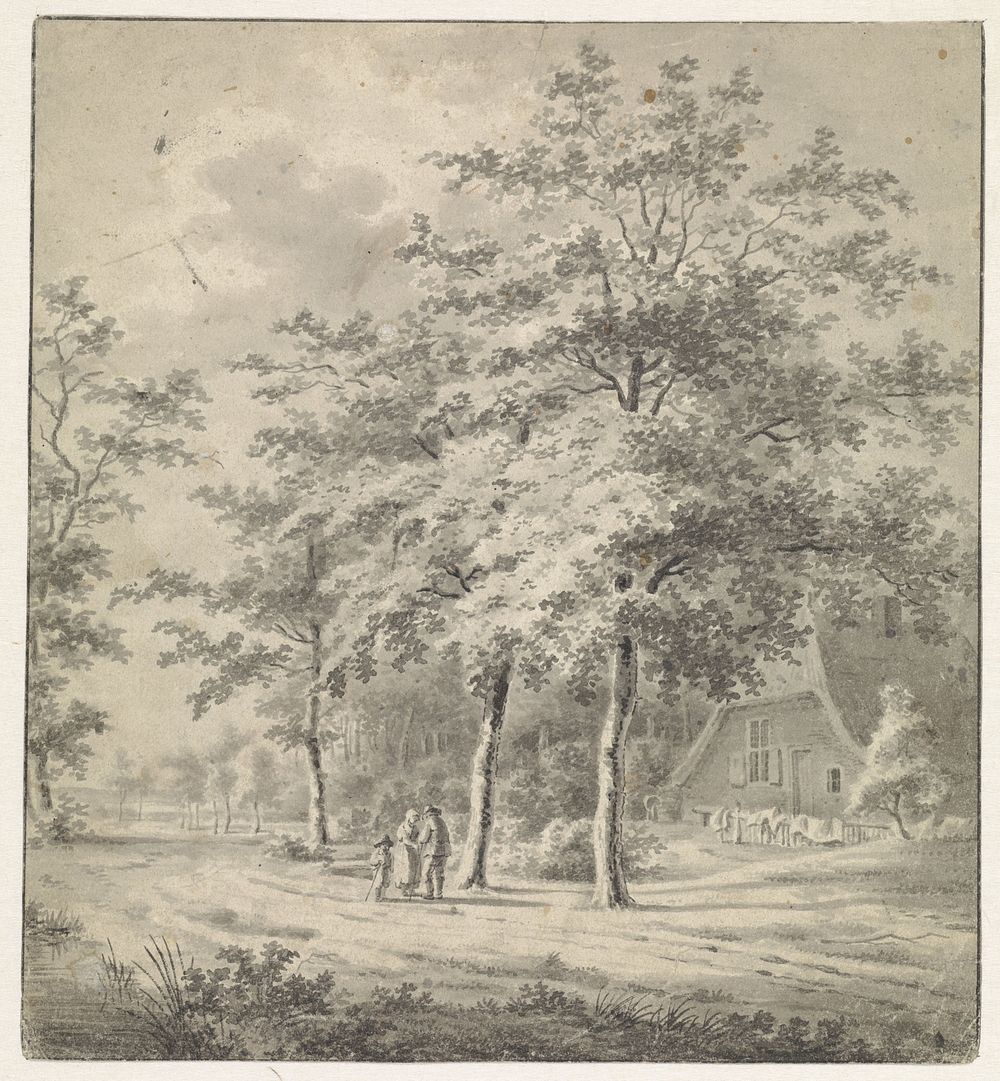 Landschap bij Rande, Overijssel (c. 1796 - c. 1833) by Gerrit Hendrik Gobell