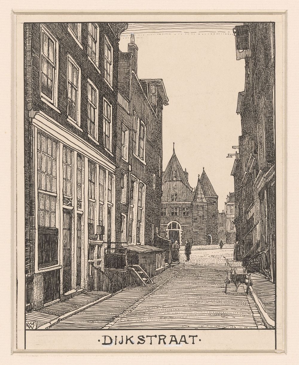 Dijkstraat te Amsterdam (1870 - 1926) by Willem Wenckebach