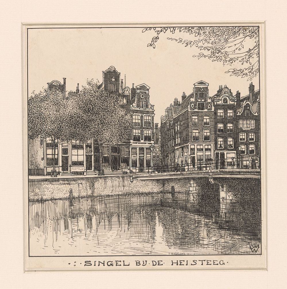 De Singel bij de Heisteeg te Amsterdam (1870 - 1926) by Willem Wenckebach