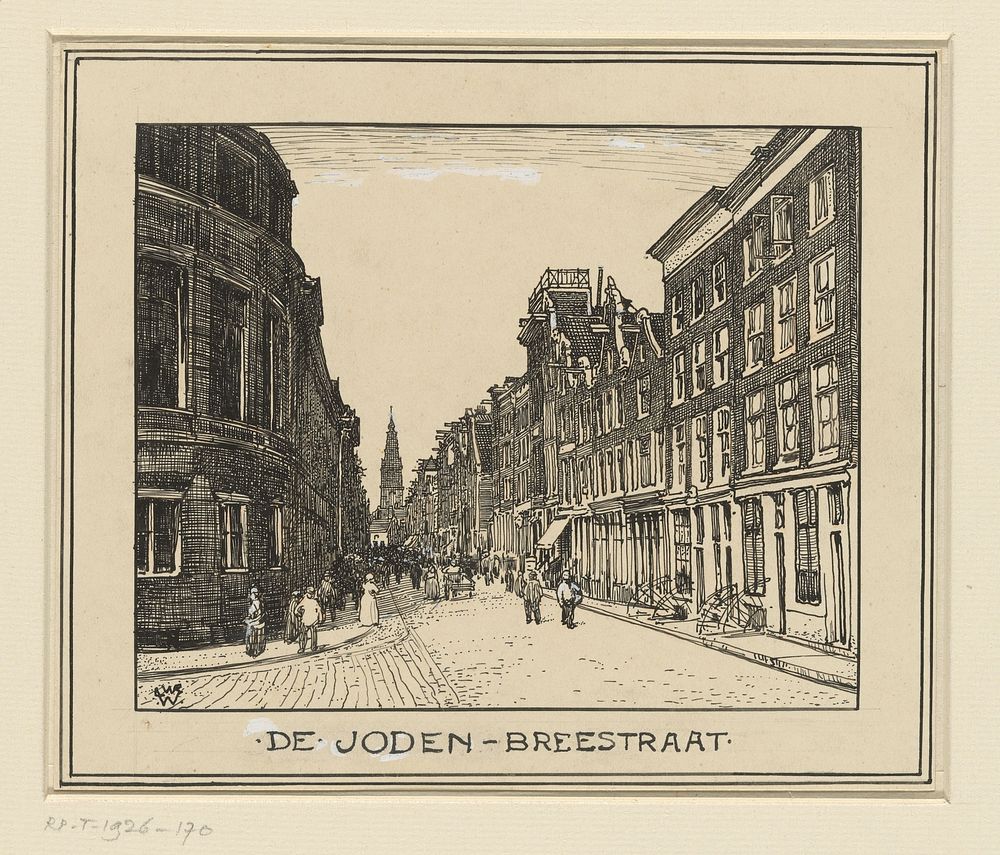 De Joden Breestraat te Amsterdam (1870 - 1926) by Willem Wenckebach