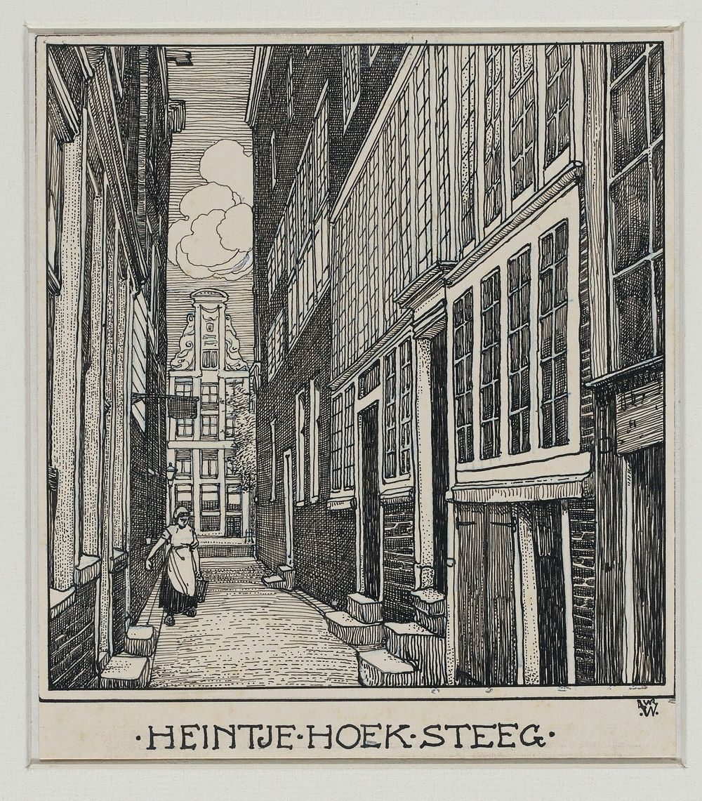 Heintje Hoek Steeg te Amsterdam (1870 - 1926) by Willem Wenckebach