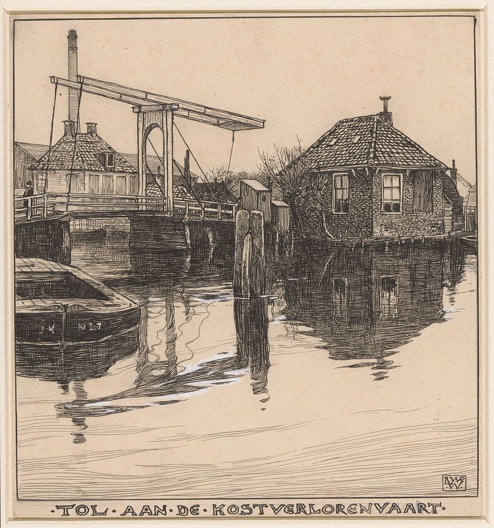 Tol aan de Kostverlorenvaart te Amsterdam (1870 - 1926) by Willem Wenckebach