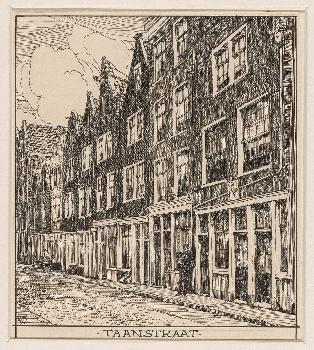 Taanstraat te Amsterdam (1870 - 1926) by Willem Wenckebach