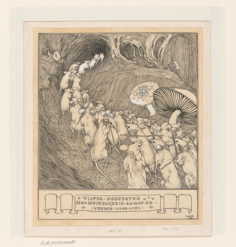 Muizen gaan op jacht (1894) by Willem Wenckebach