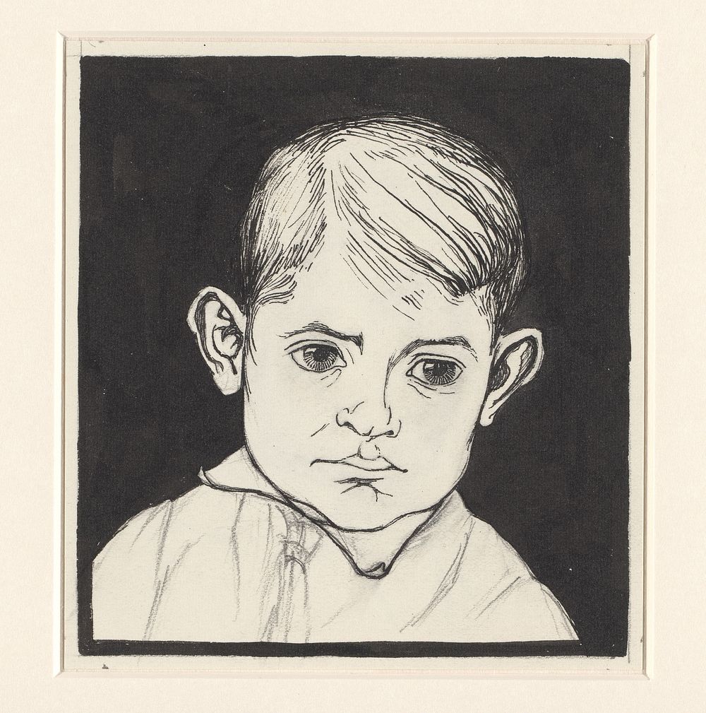 Portret van een onbekende jongen (1887 - 1924) by Julie de Graag