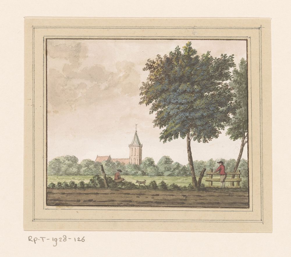 Gezicht op Loosdrecht (in or after 1757 - 1800) by anonymous and Hendrik Spilman