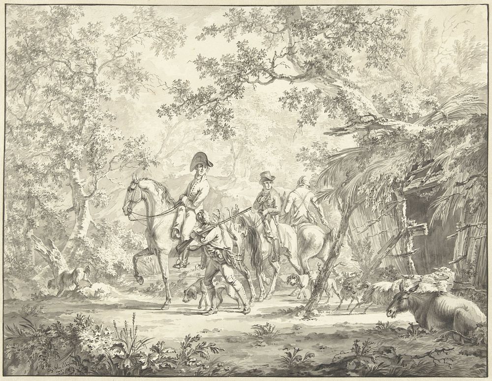 Terugkeer van de jacht (1808) by Gerrit Malleyn