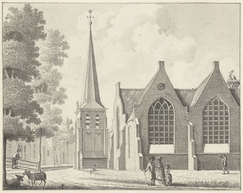 De kerk te Leimuiden (1700 - 1800) by J C Röell