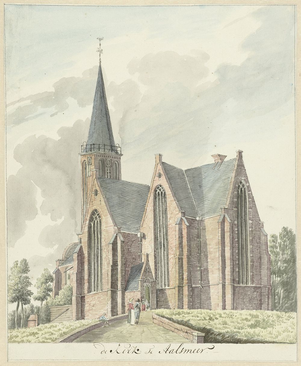 Kerk te Aalsmeer (1776) by Hendrik Tavenier