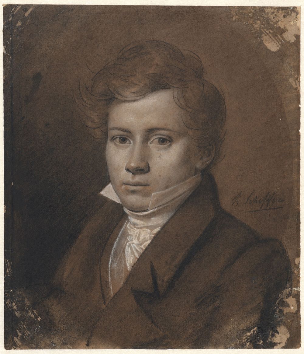 Portret van Hanegreef (1808 - 1862) by Henry Scheffer