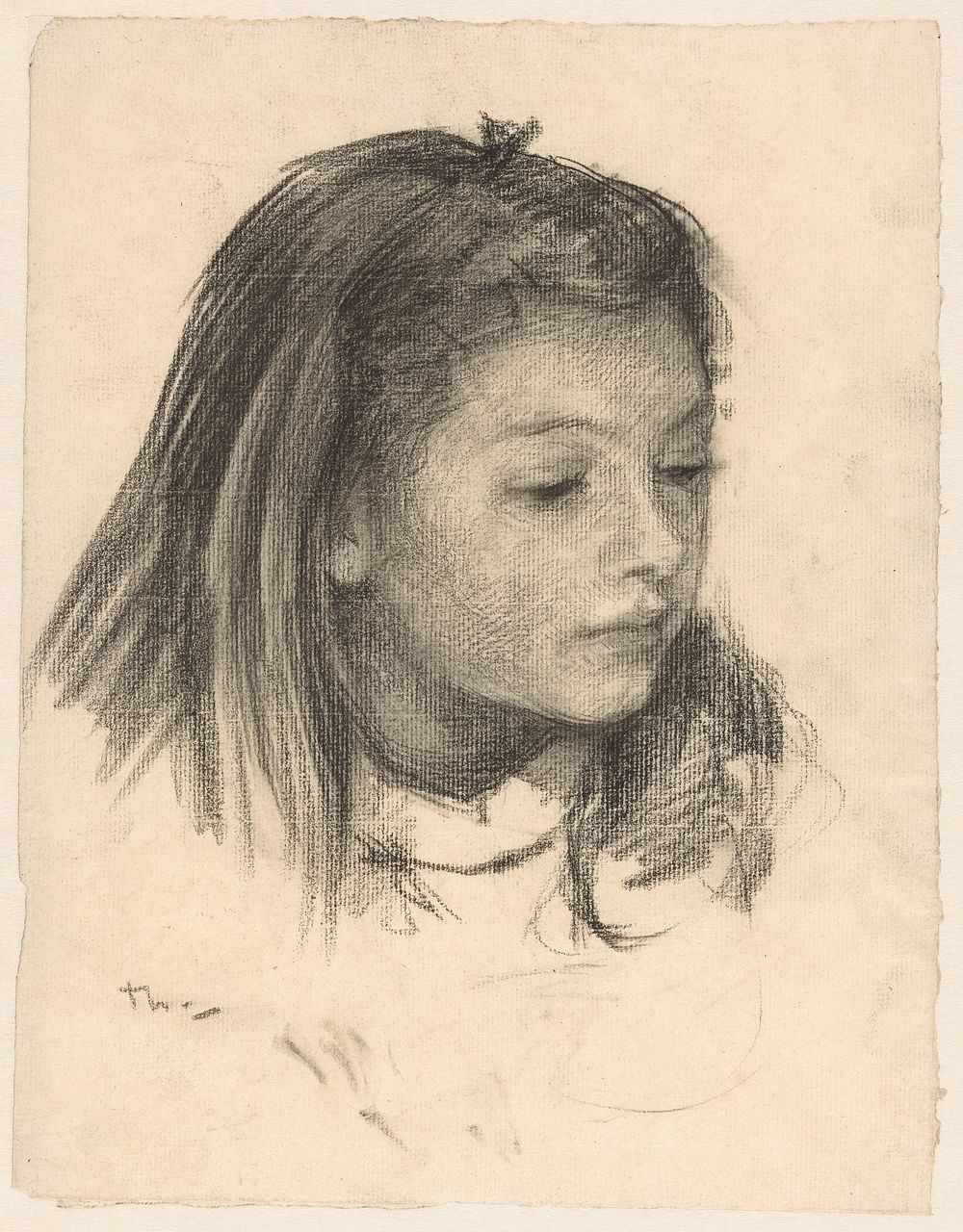 Portret van een meisje (1870 - 1931) by Willem Bastiaan Tholen