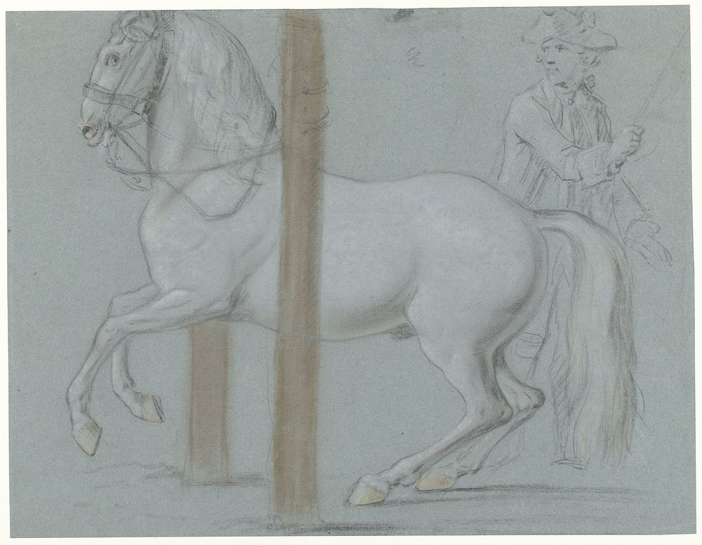 Paardendressuur (1698 - 1752) by Charles Parrocel