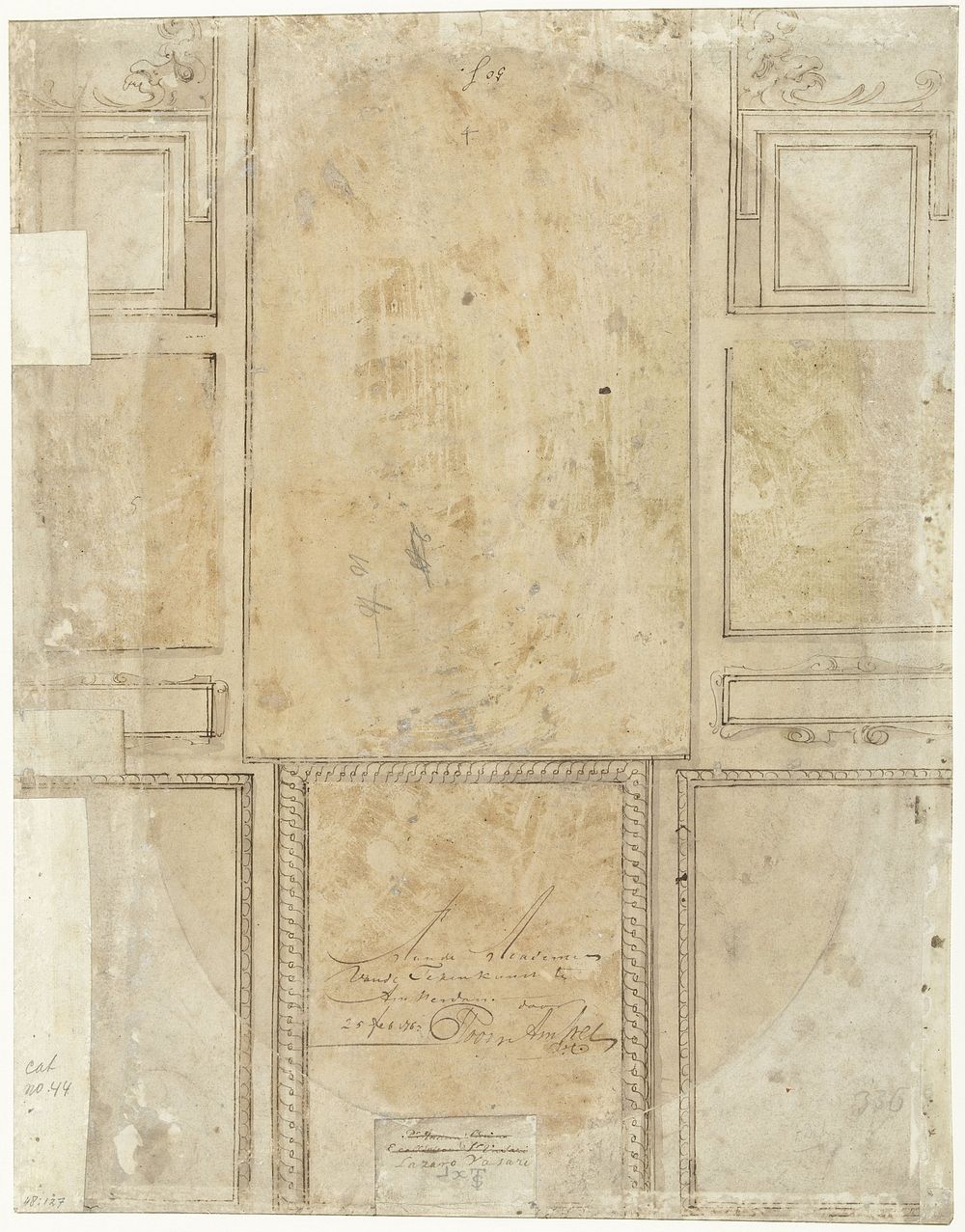 Ornamentale indeling in tien vlakken (c. 1550 - c. 1563) by anonymous