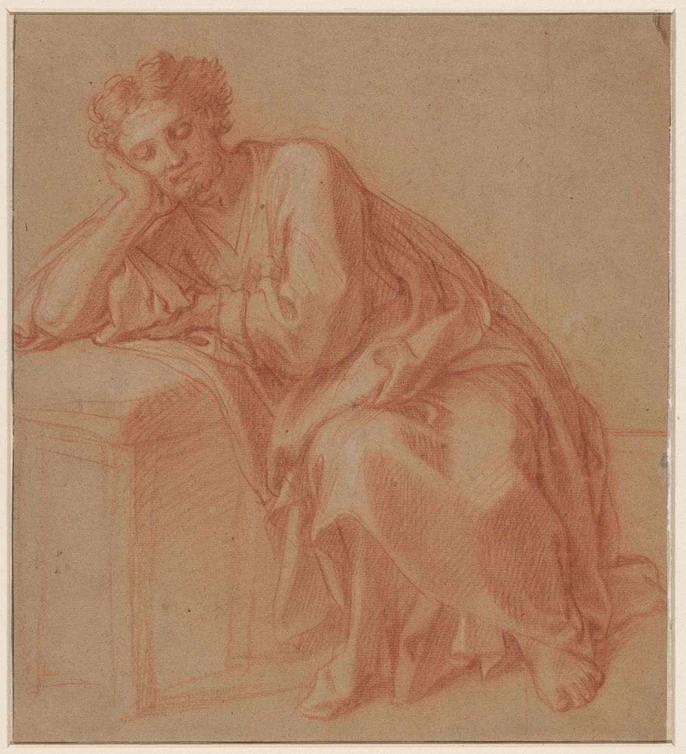 Studie van een rustende man (1661 - 1730) by François Verdier