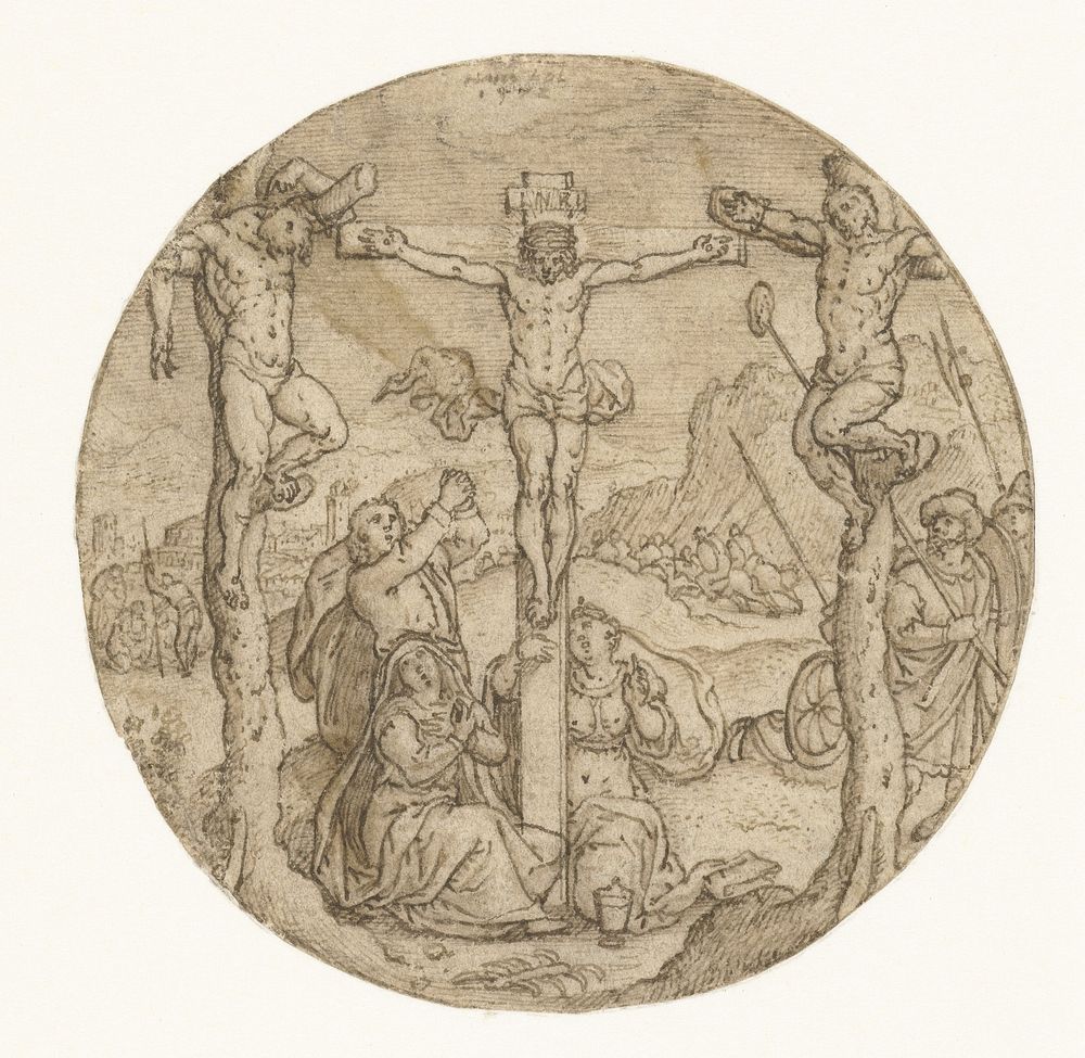 Kruisiging (1572) by Hans Bol
