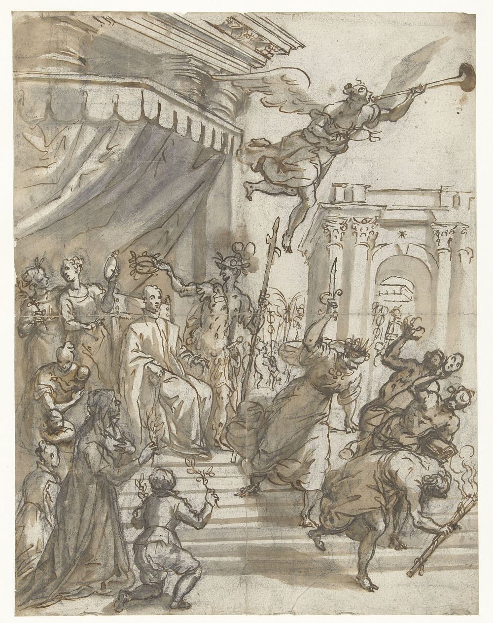 Kroning van een Magistraat (1605 - 1615) by Alessandro Maganza and Giovanni Battista Maganza I