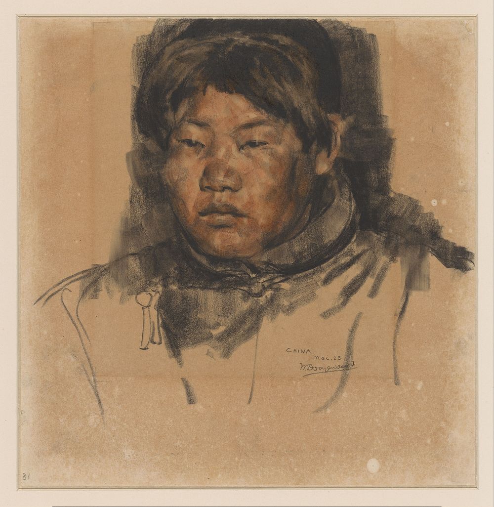 Chinese vrouw (1923) by Willem Dooijewaard