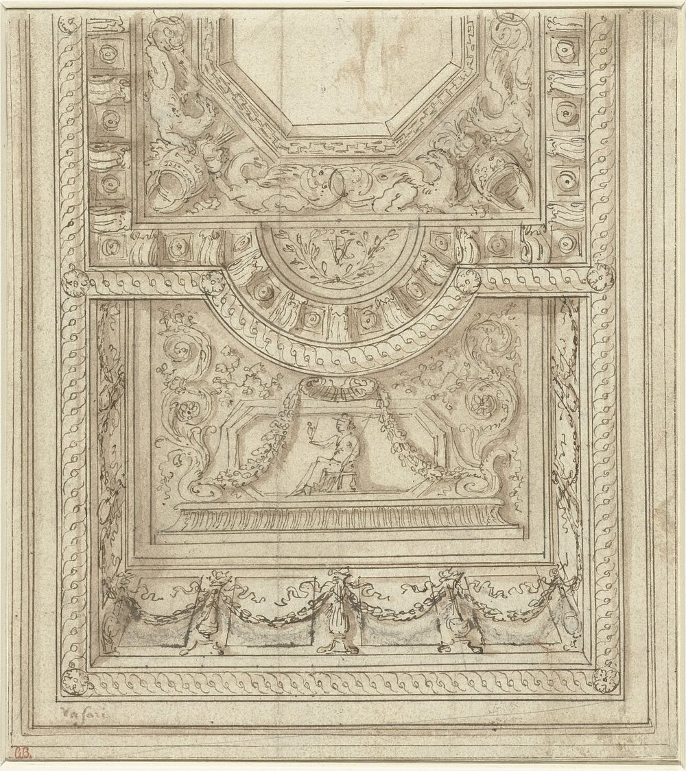 Ontwerp voor een plafond (1521 - 1574) by Giorgio Vasari