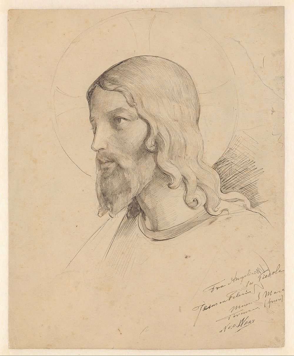 Kop van Christus (1884) by Nicolaas van der Waay and Fra Angelico