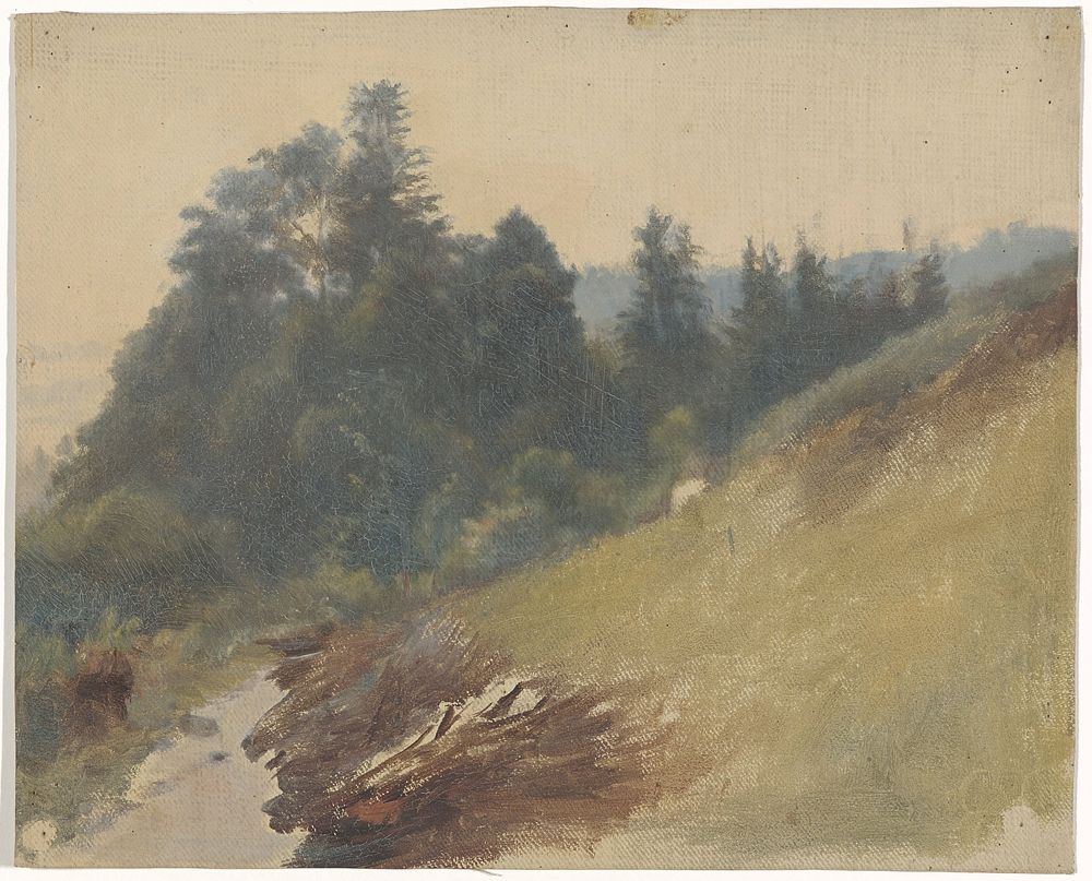 Berghelling met dennen (1821 - 1891) by Guillaume Anne van der Brugghen