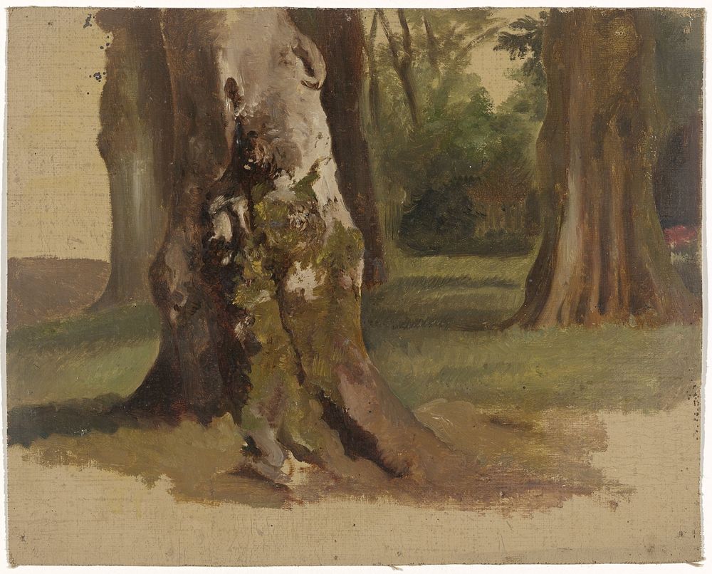 Boomstammen (1821 - 1891) by Guillaume Anne van der Brugghen