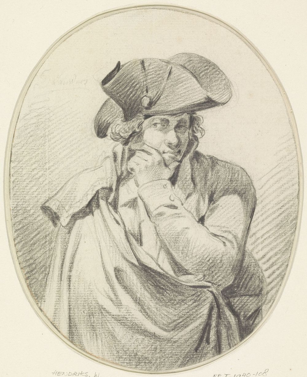 Portret van Jacobus Johannes Lauwers (1754 - 1831) by Wybrand Hendriks
