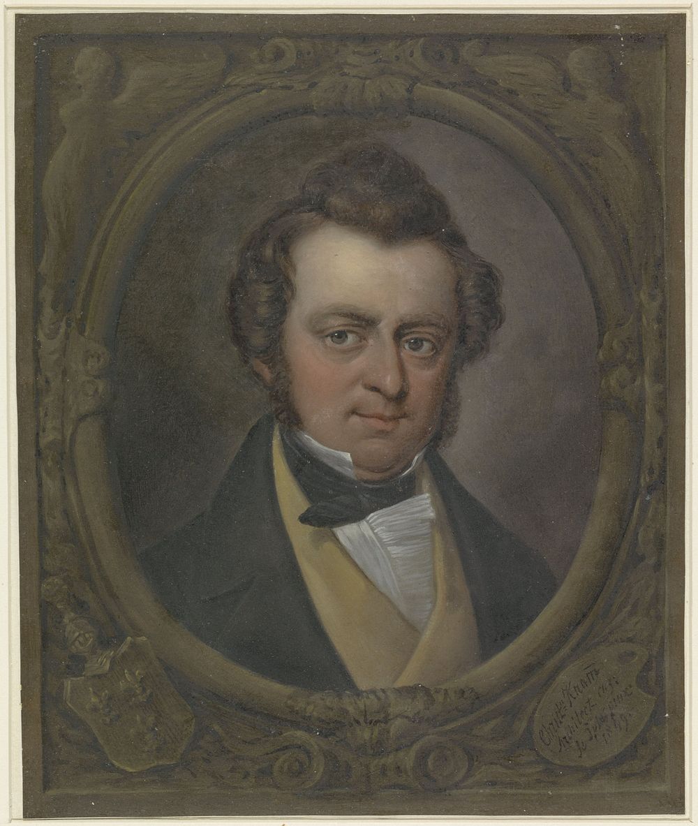 Zelfportret (1849) by Christiaan Kramm