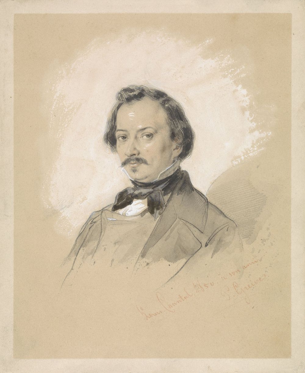 Portret van Petrus Franciscus Greive (1861) by Louis Chantal
