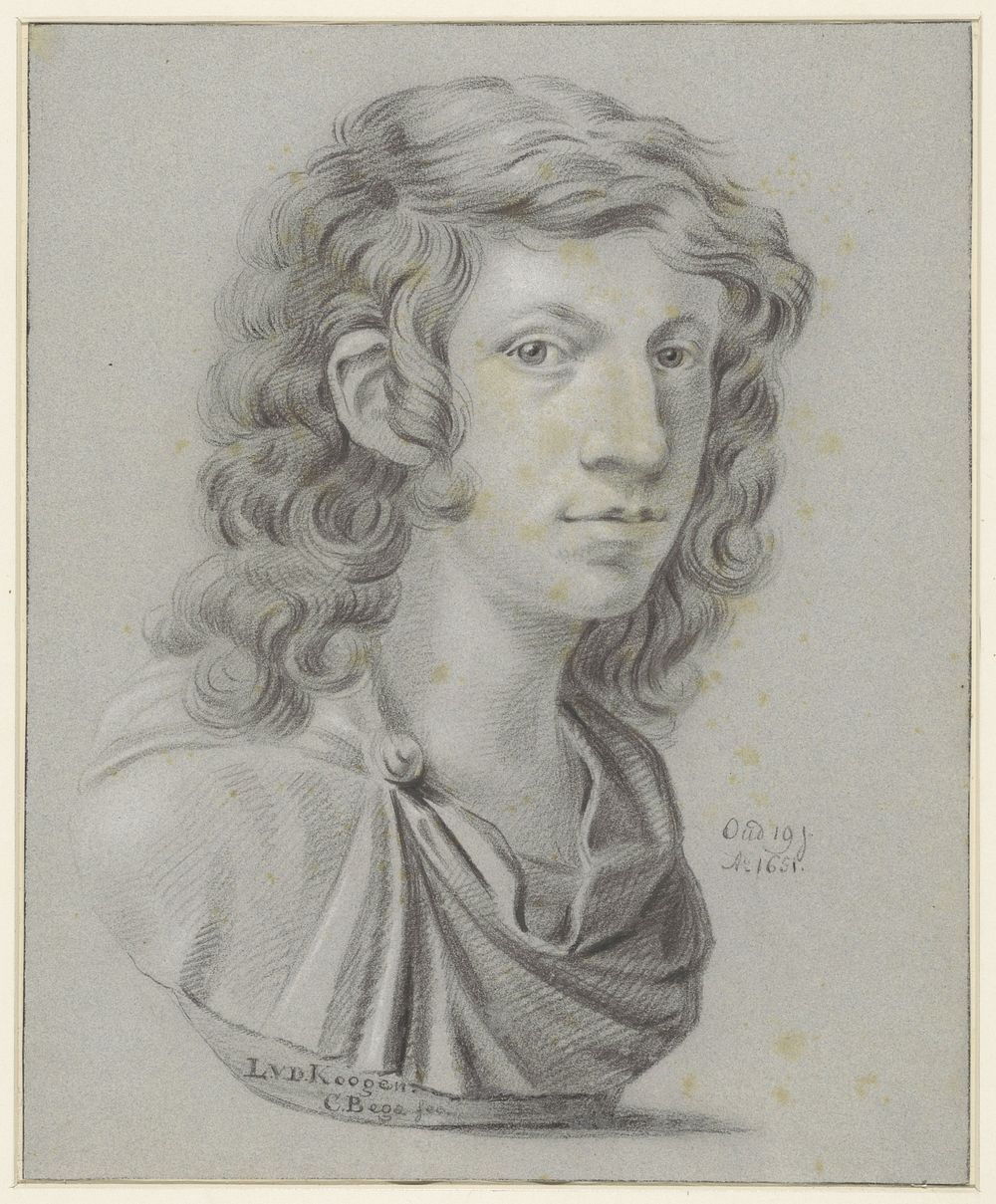 Portret van Leendert van der Cooghen (1651) by Carel Jacob van Baar van Slangenburg and Leendert van der Cooghen