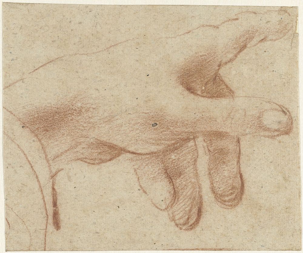 Naar rechts wijzende hand (1508 - 1534) by Correggio