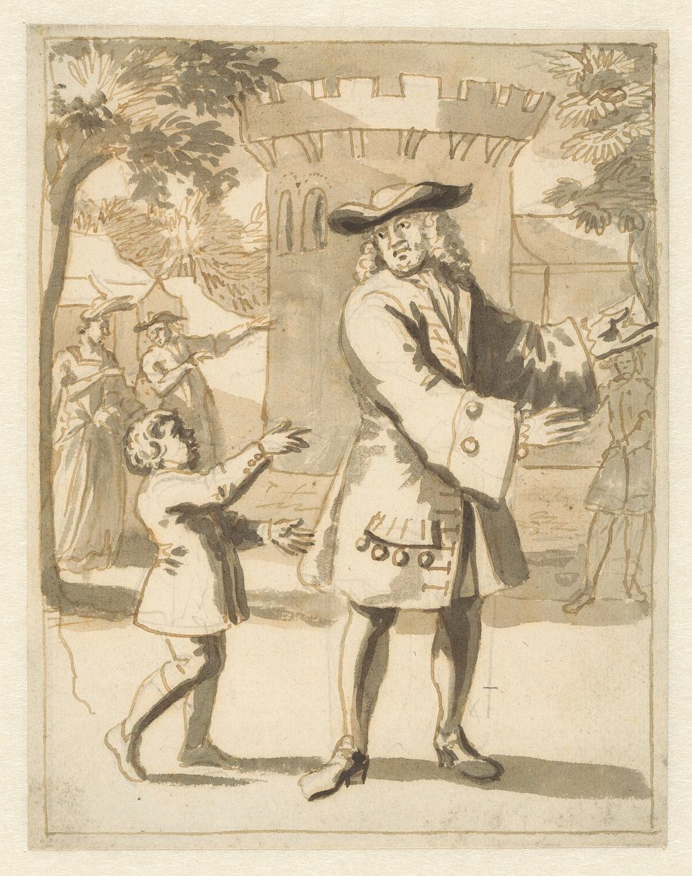 De brieven besteller (1675 - 1737) by Pieter van den Berge