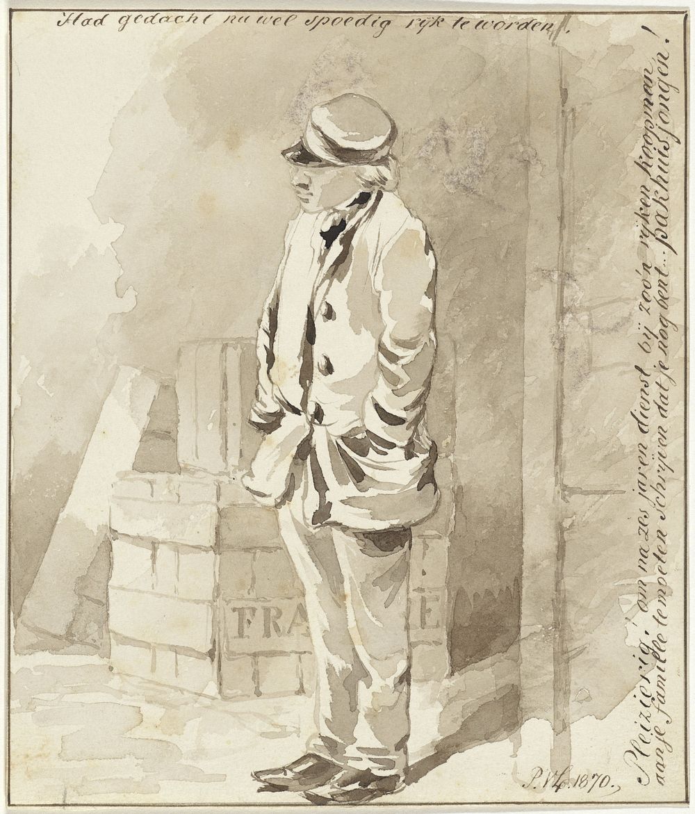 Staande jongeman (1870) by Pieter van Loon