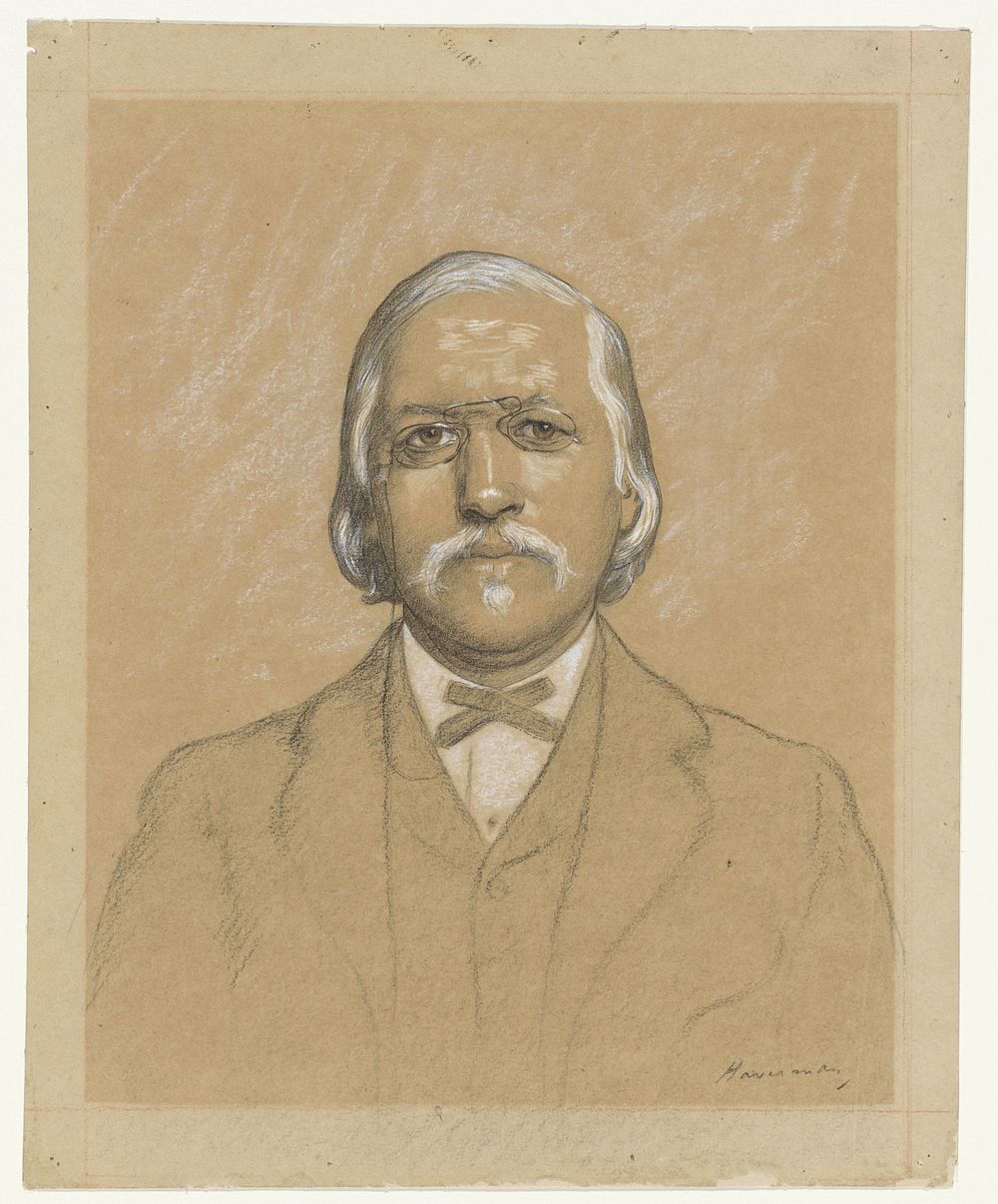 Portret van professor H.P.G. Quack (1867 - 1928) by Hendrik Johannes Haverman
