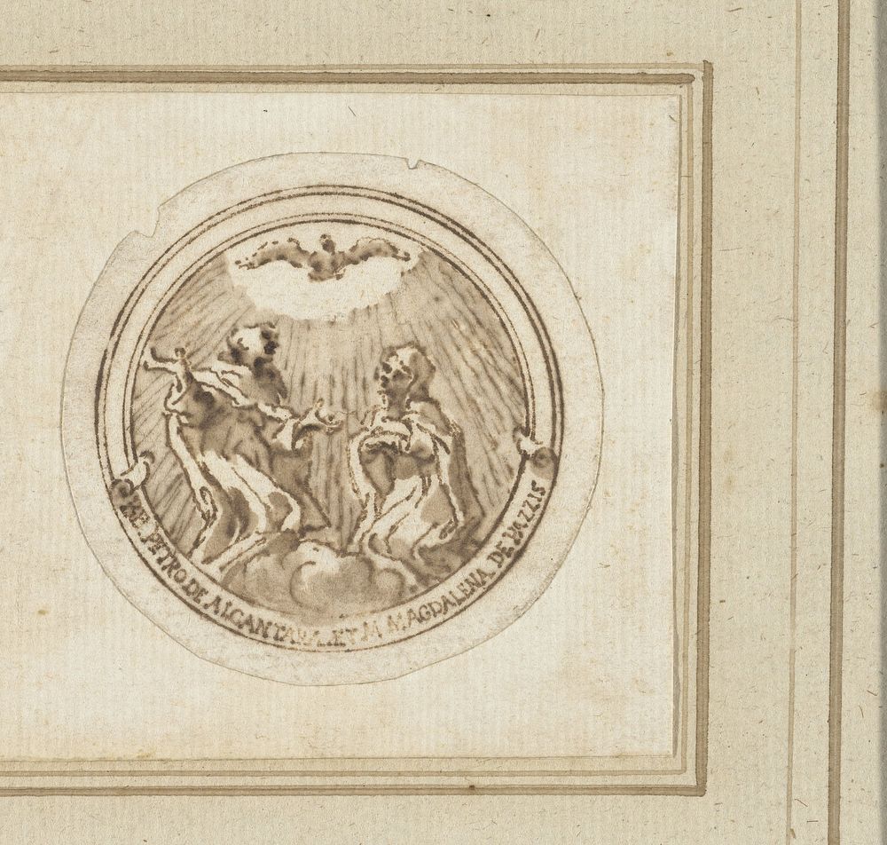 Ontwerp voor een gedenkpenning (1608 - before 1669) by Giovanni Lorenzo Bernini