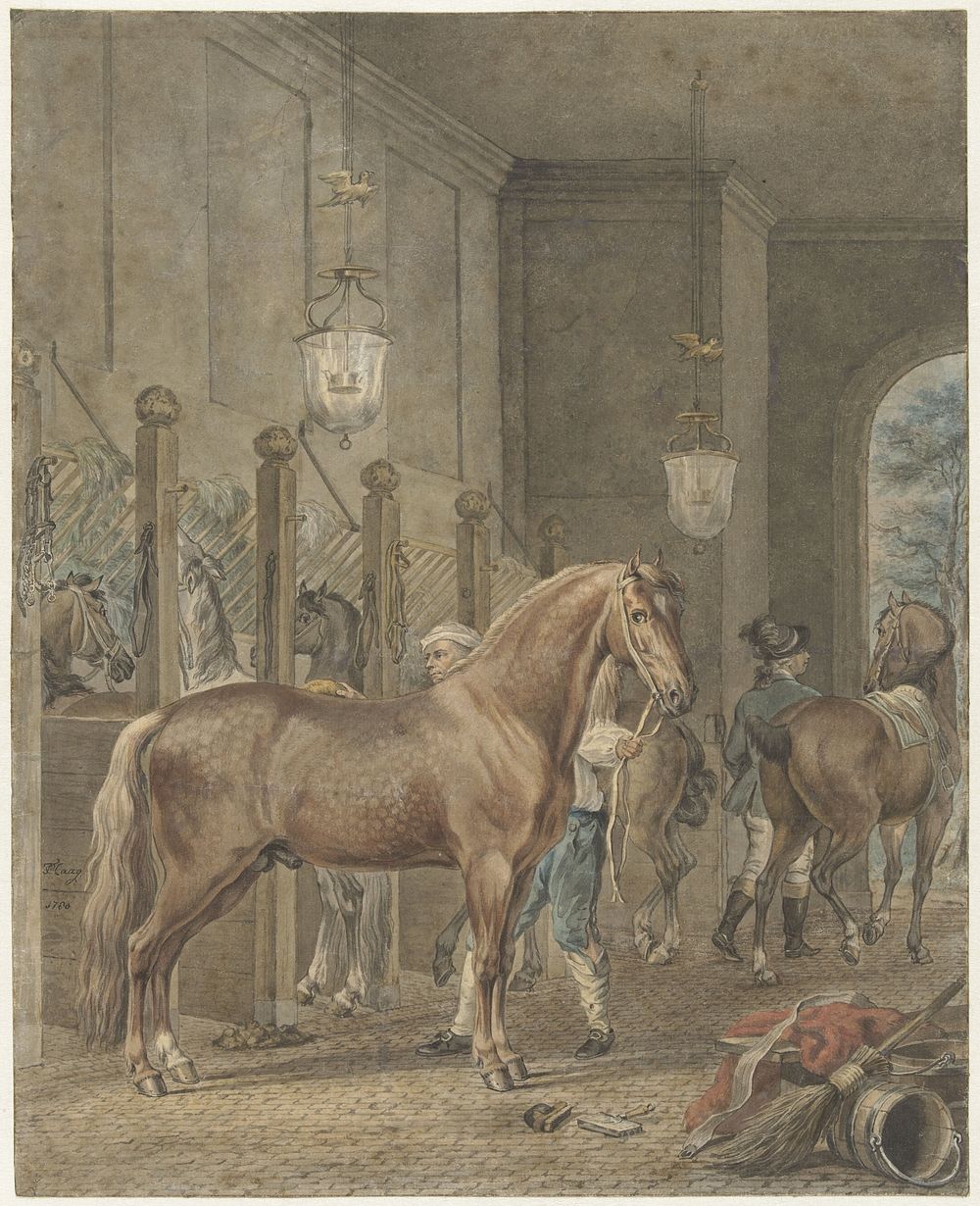 Stable Interior (1780) by Tethart Philip Christian Haag