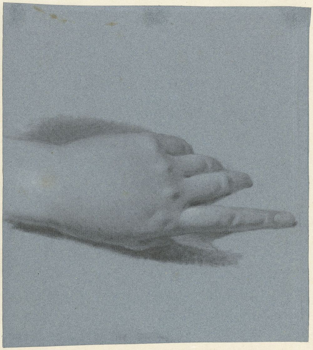 Studie voor de linkerhand van Catharina Nahuys, echtgenote van Mr. Rutger Jan Schimmelpenninck (1774 - 1837) by Charles…