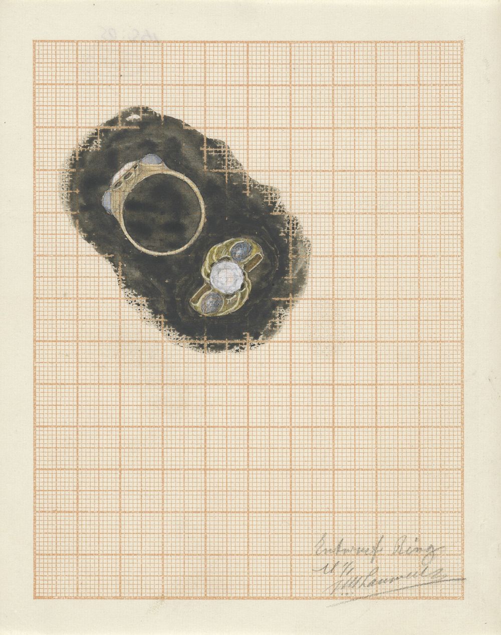 Ontwerp voor een ring (1874 - 1932) by Mathieu Lauweriks