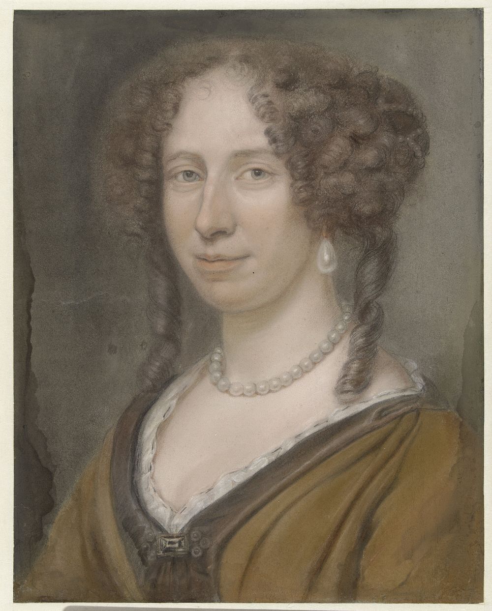 Portret van onbekende dame (1678) by Bernard Vaillant